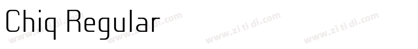 Chiq Regular字体转换
